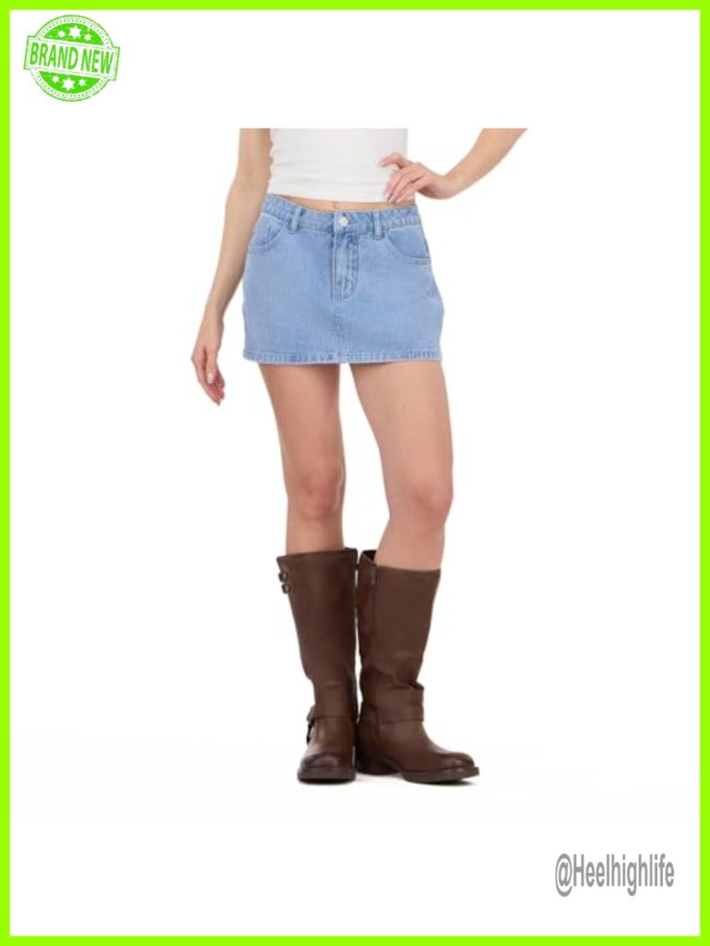 Forever 21 Denim Skort with Pockets